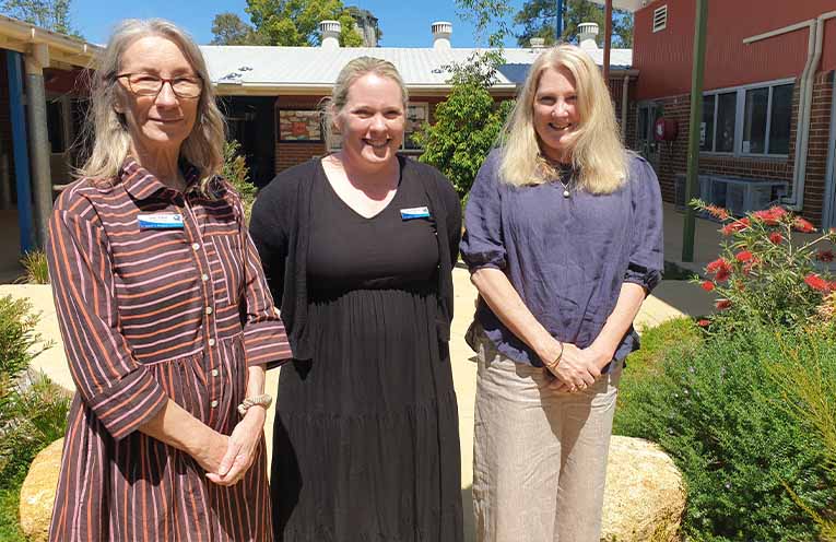 St Mary's Assistant Principal, Jane Paton; Principal, Amy Chapman and Sharon De Dassel, Education Support Officer. Photo: Sharon Jane.