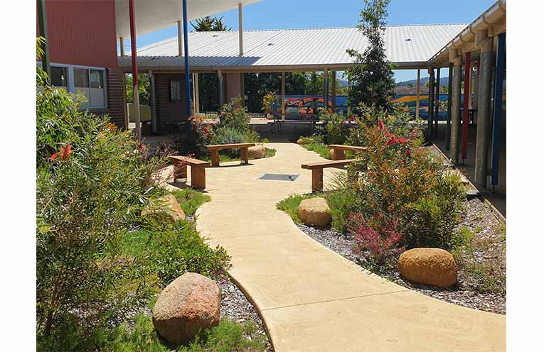 The Peace Garden at St Mary's Primary School, Bowraville. Photo: Sharon Jane.