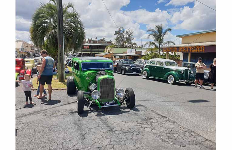 Hot Rods in High Street, Bowraville. Photo: Sharon Jane.