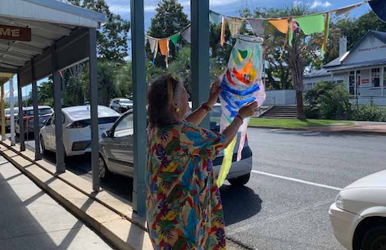 Artist Margrit Richenbach hosts kite and flag making workshop in Bowraville