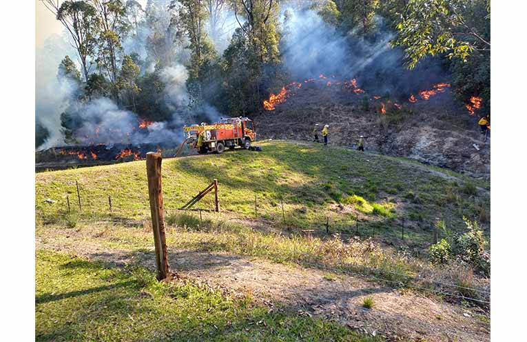 RFS backburning at a South Arm property. Photo: Leith Garad.