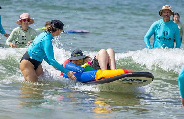 Fun in the surf with the Disabled Surfers Association, back for five free sessions