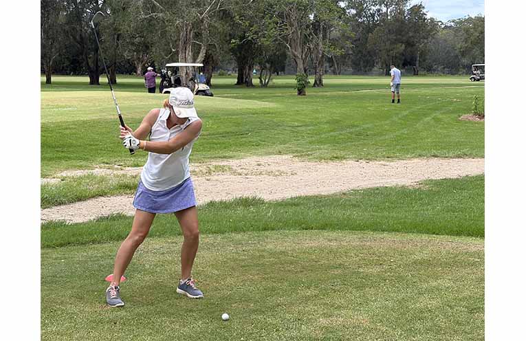 Tiffany Paul found the sweet spot on Saturday for the Div 1 win.