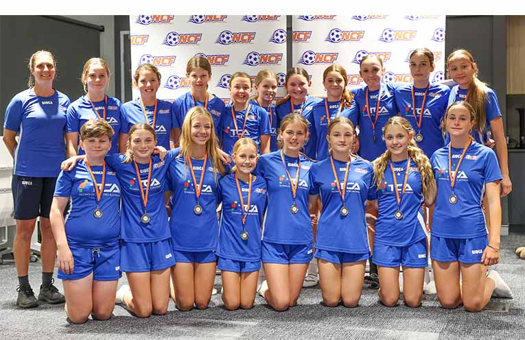 Talented Female Program Under 13s with coach Helen Wells.